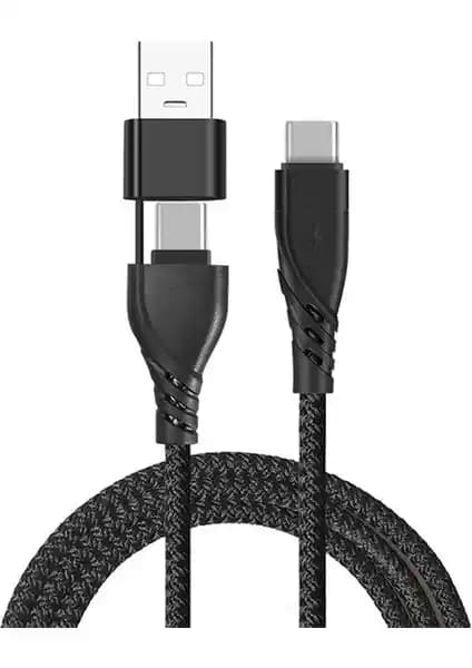 Alevine Ally 2in1 USB Type C PD Kablo ile Hızlı Şarj ve Veri Aktarımı Çözümü