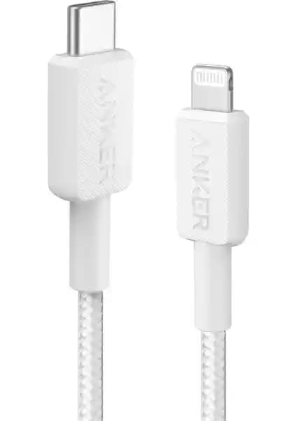 Anker 322 USB-C to Lightning Kablo 1.8m MFI Sertifikalı Hızlı Şarj ve Veri Aktarımı