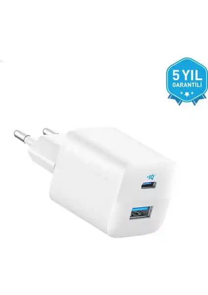 Anker 323 33W USB-C ve USB-A Hızlı Şarj Cihazı ile Güçlü ve Güvenli Şarj Deneyimi
