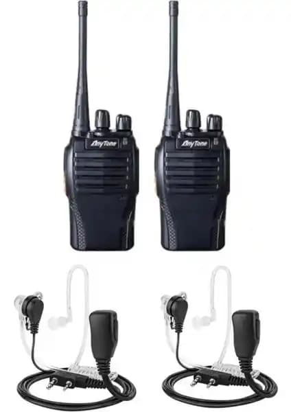 Anytone 2 Adet AT-D68 ve Akustik Kulaklık Seti Profesyonel ve Konforlu İletişim Çözümü