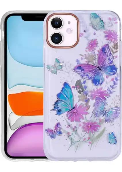 Apple iPhone 11 için mobaxAksesuar desenli ve simli sert kılıf özellikleri ve kullanım avantajları