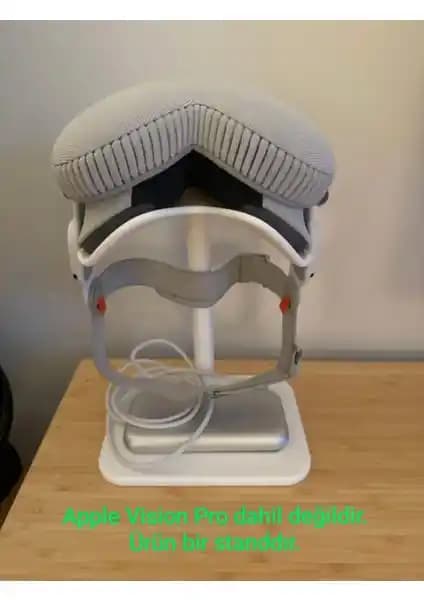 Apple Vision Pro Dikey Stand Modern Tasarımı ve Güvenli Sergileme Çözümü