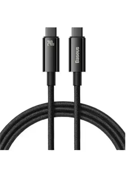 Baseus 240W PD 3.1 Type-C'den Type-C'ye Kablo yüksek güç ve hızlı veri transferi sağlar