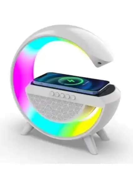 Cash Dukkan Kablosuz Şarj Standlı RGB Hoparlör: Modern Tasarım ve Çok İşlevli Müzik Deneyimi