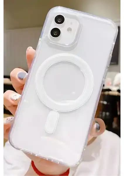 Fibaks Apple iPhone 11 Kılıfı MagSafe Uyumlu ve Yüksek Dayanıklılık Sağlayan Şeffaf Kılıf