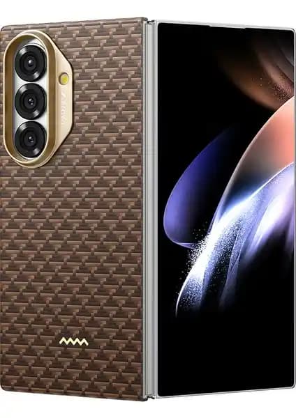 Galaxy Z Fold 7 için dayanıklı ve şık aramid fiber kılıfı, MagSafe uyumlu koruma aksesuarı