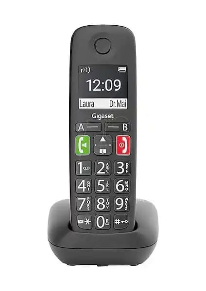 Gigaset E290 Geniş Ekran Siyah Dect Telefonu Güvenilir ve Kullanışlı Tasarım