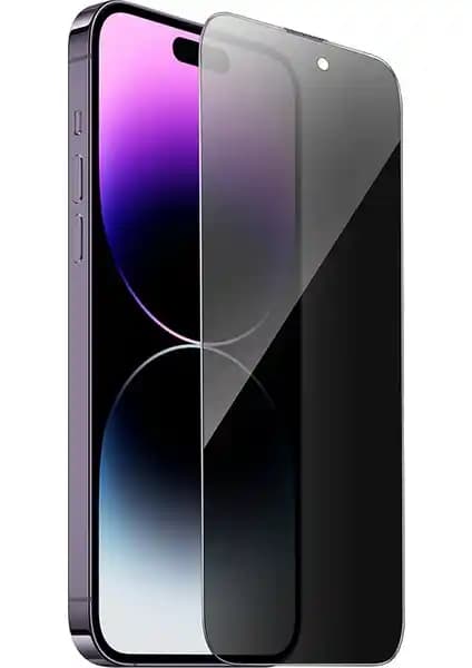 Hoco 9D Hayalet Cam iPhone 14 Pro için Yüksek Güvenlik ve Gizlilik Koruması