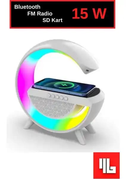 Kablosuz Şarj Stantlı RGB Hoparlör: Çok Fonksiyonlu ve Estetik Tasarımla Modern Kullanım