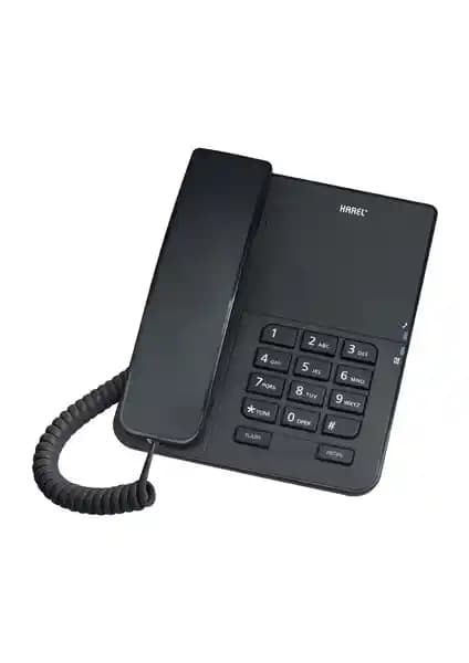 Karel TM140 Analog Telefon Koyu Gri: Dayanıklı ve Kullanıcı Dostu Ofis ve Ev Telefonu