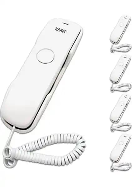 Karel TM902 Beyaz Duvar Telefonu: Modern ve İşlevsel Ofis ve Ev Kullanımı için