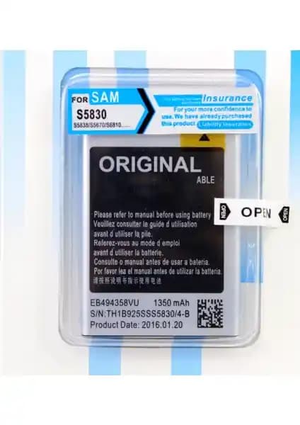 Samsung Galaxy Ace S5830 için Güvenilir ve Yüksek Performanslı Batarya Seçenekleri