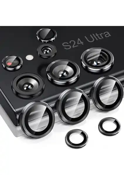 Samsung Galaxy S24 Ultra için Yüksek Dayanıklı Kamera Lens Koruyucu Cam