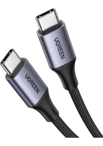 Ugreen Usb-C 240W Örgülü Hızlı Şarj Kablosu Güç ve Dayanıklılığı Bir Arada Sunar