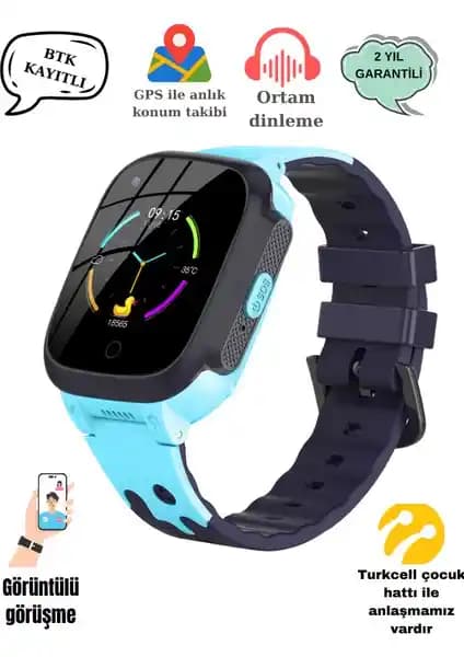 Volnet V7 Çocuk Akıllı Saati: GPS Takibi ve Görüntülü Görüşme Özellikleriyle Güvenli Kullanım