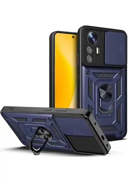 Xiaomi Mi 12 Lite için dayanıklı ve şık çift katmanlı kılıf ve kamera koruma sistemi