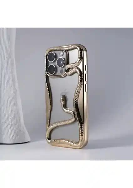 Zebana 3D Snake Silikon Kılıf Apple iPhone 16 Pro için Zarif ve Koruyucu Tasarım