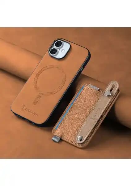 Zebana Apple iPhone 16 Plus Uyumlu Deri Kılıf Şıklık ve Güvenlik Sunar