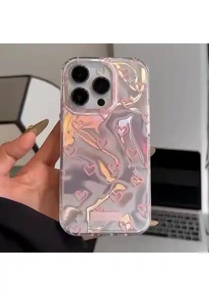 Zebana Pink Heart Silikon Kılıf: Estetik ve Koruma Sunan iPhone 15 Pro Max Kılıfı