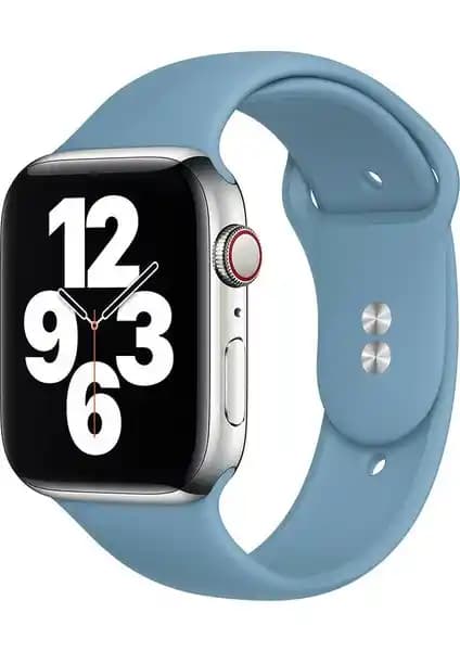 38-40 mm Apple Watch Silikon Kordon Kayışı: 3–6 SE ile Uyumlu, Suya Dayanıklı Şık Tasarım