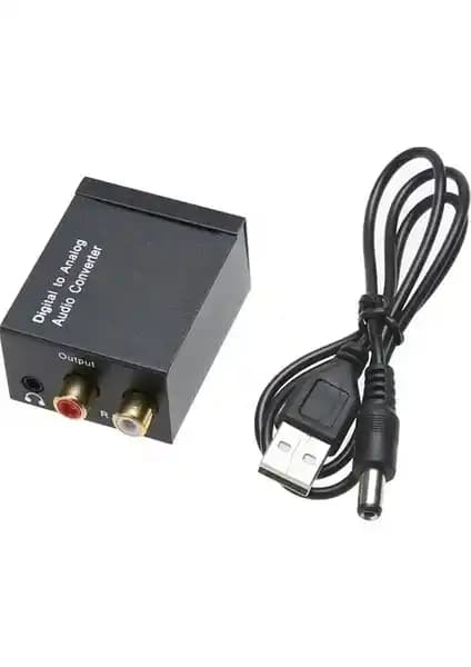Alfais 5057 Dijitalden Analoga Dönüştürücü: USB Güçlü, Koaksiyal/Optik Girişli ve 3.5 mm Ses Çıkışlı