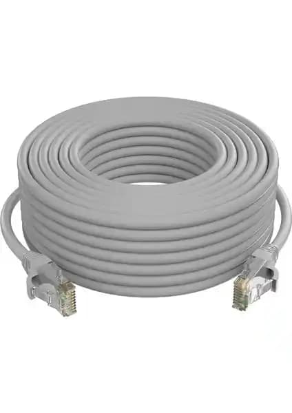 Apronx Cat6 Kablo 1 Metre Gri – Dış Mekan İçin Dayanıklı UTP Kablo, Hızlı Veri İletimi