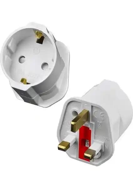 Avrupa cihazlarınız için İngiltere’de fiş uyumunu sağlayan voltaj dönüştürmesiz adaptör