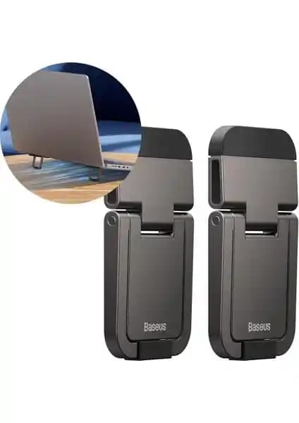 Baseus 2li 5 mm İnce Katlanabilir Ultramini Laptop Standı – 3M Yapışkanlı Ergonomik