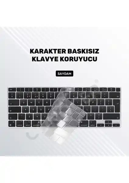 Conocer Furenfa Uyumlu 13 inç MacBook Air M1 A2179/A2337 Şeffaf Klavye Koruyucu Kılıf