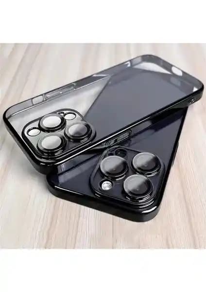 Dexmon iPhone 16 Pro Max Şeffaf Arka ve Renkli Kenarlarla 3D Kamera Koruması