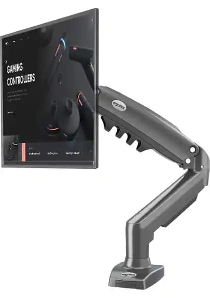 Ergoflex NB F80: 17–30 inç monitörler için gazlı kol ve masa üstü montaj sistemi