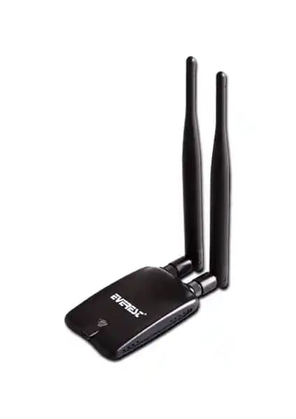 Everest EWN-999 Kablosuz Ağ Adaptörü: İki Antenli, 300 Mbps Ev Ofis İçin Kolay Kurulum ve Güvenilir Bağlantı