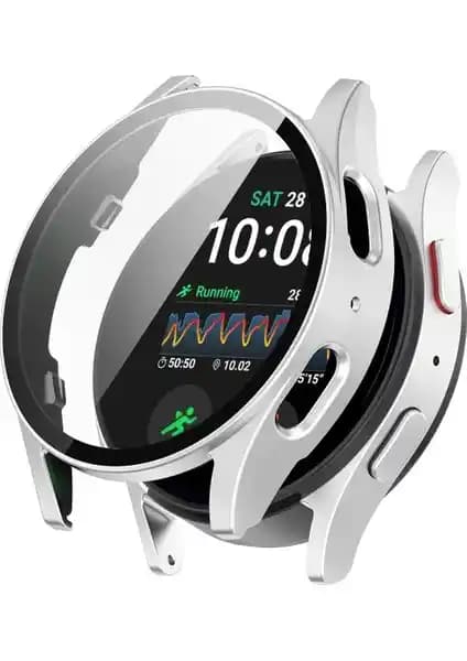 Fibaks Galaxy Watch 7 44mm Uyumlu 360° Kasa ve Ekran Koruyucu Seti – Şeffaf Tasarım