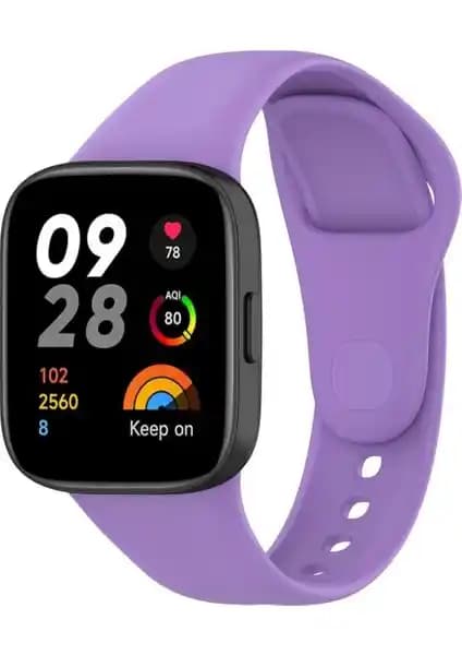 Fibaks Xiaomi Redmi Watch 3 Kordonu: Yumuşak silikon konforu, dayanıklılık renkli tasarım