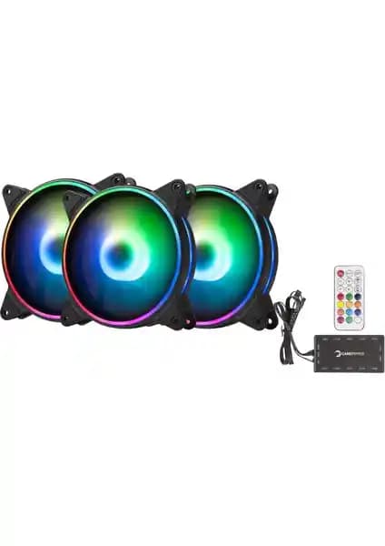 GamePower Air Turbine ARGB/RGB 3x120mm Fan Seti: Sessiz ve Etkili Kasa Soğutması