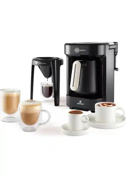 Karaca Hatır Barista vs Hatır Plus 5-in-1 güç, kapasite ve çoklu içecek karşılaştırması