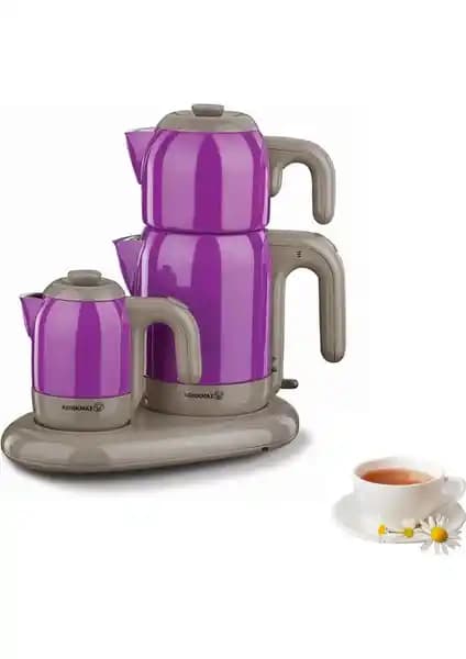 Korkmaz A353-07 Mia Mor Gri ile A369 Demtez InoxSiyah Elektrikli Çaydanlık Karşılaştırması