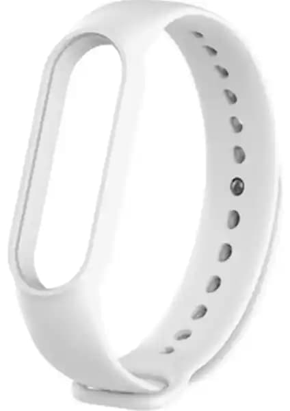 Kyver Beyaz Silikon Kayış Beyol Mi Band 5 ve 6 için Konfor ve Şıklık Garantili Üstün Dayanıklılık