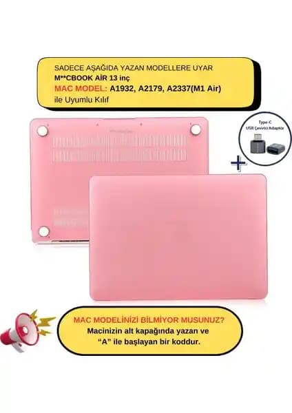 McStorey MacBook Air M1 13 inç Kılıfı: Mat TPU İç Yapılı, Koruyucu ve Şık Tasarım