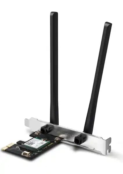 Mercusys MA80XE PCIe Adaptörü: AX3000 Wi‑Fi 6 ve Bluetooth 5.2 Desteği, Kolay Kurulum