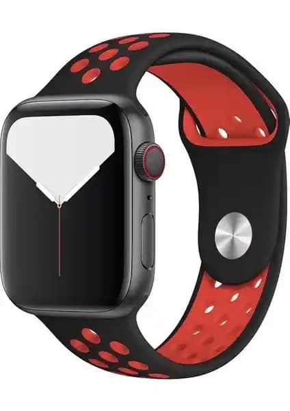 Mi7a Delikli Spor Silikon Kordon: Apple Watch Series 1–7 ve SE ile Geniş Uyum ve Konfor