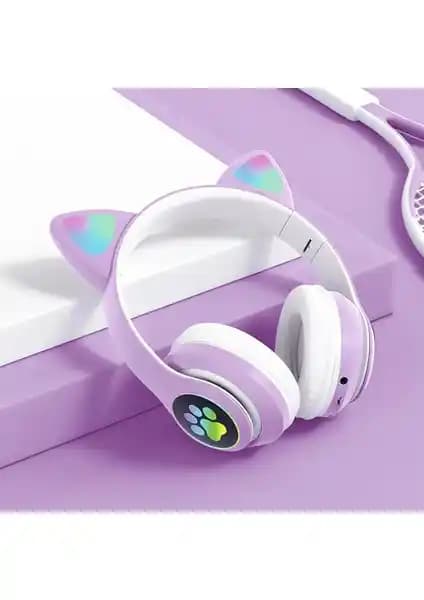 Novatis Kedili LED Kulaklık ile Kedili RGB Bluetooth Kulaklık P47M Karşılaştırması