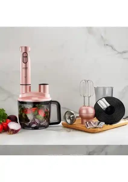 Schafer Chef Blend Mega Blender Set-Rosegold ile Schafer Meister 17 Parça Rose Gold Karşılaştırması