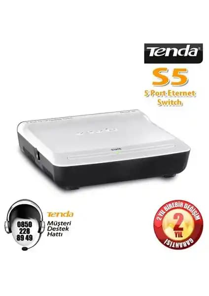 Tenda S5: Beş Portlu 10/100 Switch ile Küçük Ofis Ağı İçin Doğru ve Güvenilir Seçim