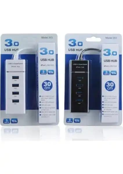 Tigoes USB Hub Model 303: Dört USB 3.0 Port ve 30 cm Kabloyla Tasarım Özellikleri