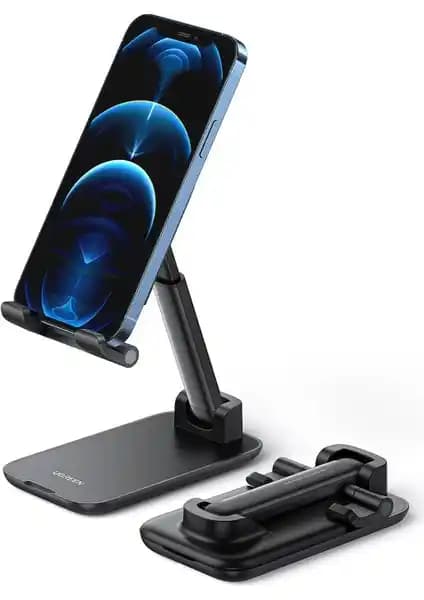 Ugreen Katlanabilir Çok Açılı Yükseklik Ayarlı Telefon Standı: 4.0–7.2 inç Uyumu ve Stabil Taban