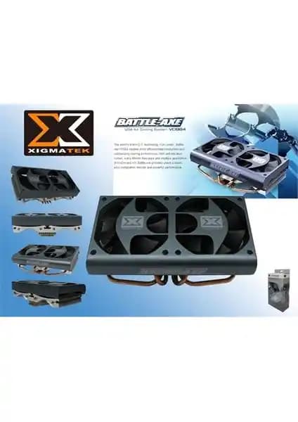 Xigmatek VD964 Battle-Axe GPU Soğutucusu İncelemesi: HDT Taban ve 92 mm Fan Performansı
