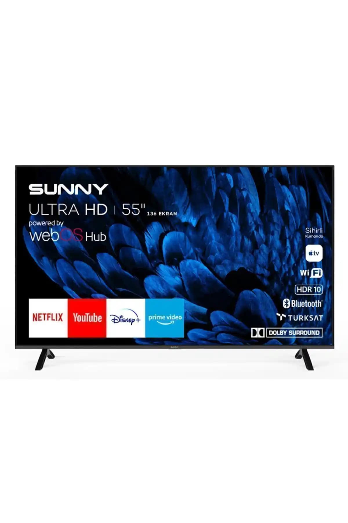 Sunny SN55UAL253-0276 ve Toshiba 55UA3E63DT 55 inç 4K Ultra HD akıllı televizyon karşılaştırması