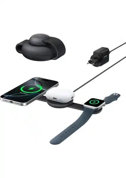 Anker UFO MagGo Kablosuz Şarj Cihazı: Çok Fonksiyonlu ve Hızlı Şarj Çözümü