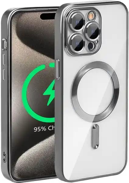 Apple iPhone 15 Pro için Şeffaf Silikon Kılıf Şıklık ve Koruma Sunar